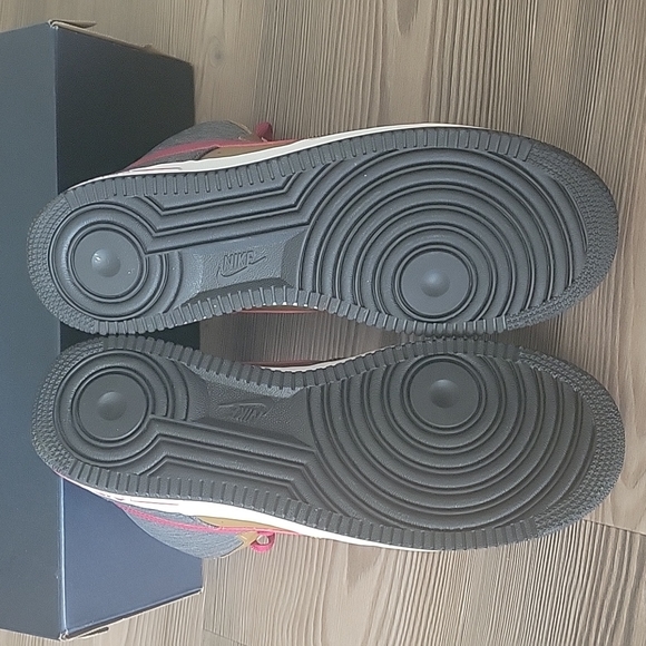 Nike Air Force 1 High '07 Ale Brown/Noble Red/Denim Leather Sneaker - Picture 9 of 9